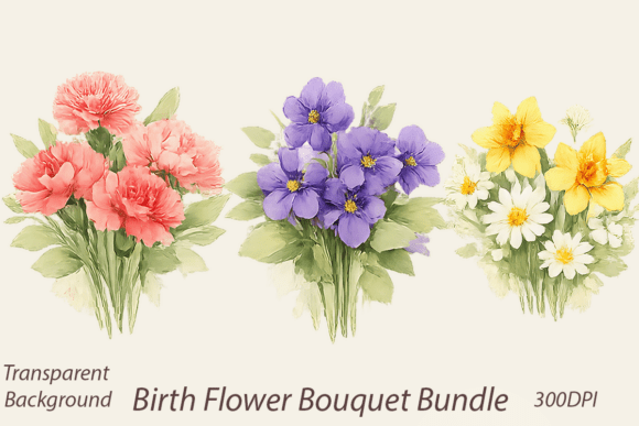 Birth Flower Bouquet PNG Bundle: A Creative Guide