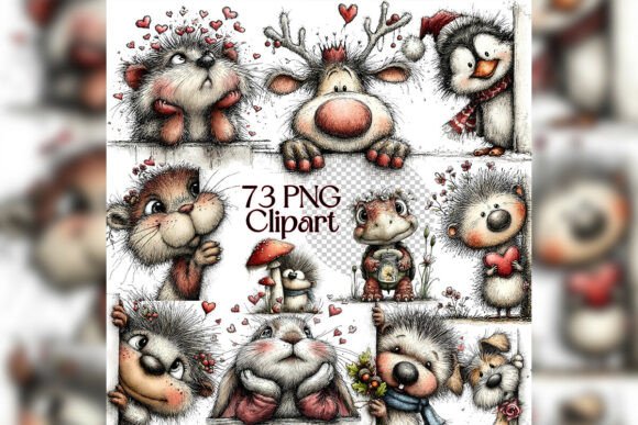 Bringing Storybook Magic to Life with Whimsical Peeking Reindeer Clipart