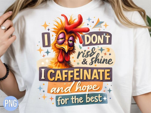 Caffeinate Hope for the Best Chicken PNG: Elevating Digital Design Standards