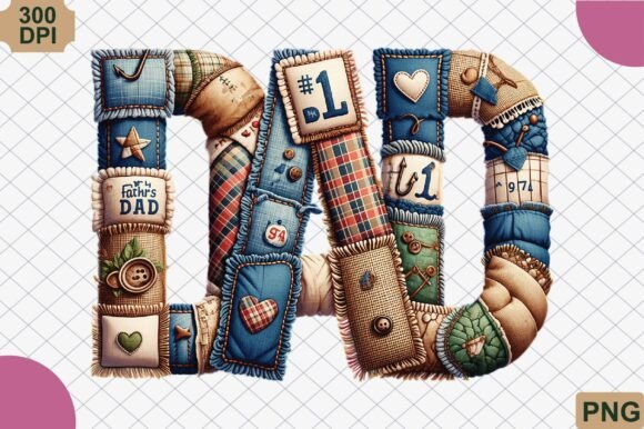 Choosing the Right Fathers Day Dad Patchwork PNG for Professional Sublimation Results