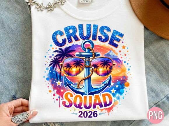 Cruise Squad 2026 Nautical Anchor PNG: A High-Quality Digital Asset for Creative Projects