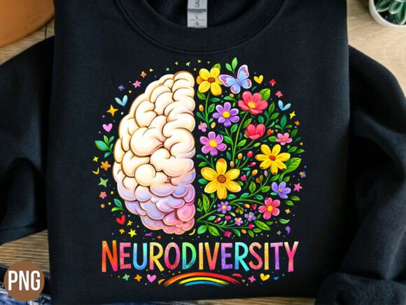 Integrating Neurodiversity Floral Brain Butterfly PN into Your Creative Workflow