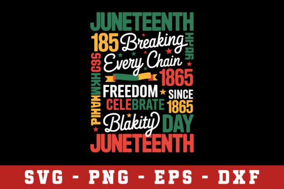 Juneteenth 1865 Breaks Every Chain SVG
