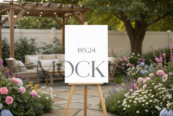 Mastering the Minimalist Garden Party Sign Display: A Guide to Elegant Digital Mockups