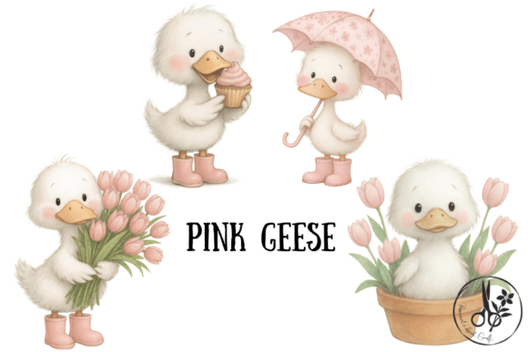 Pink Geese Clipart: A Guide to Whimsical Pastel Designs for Creative Projects