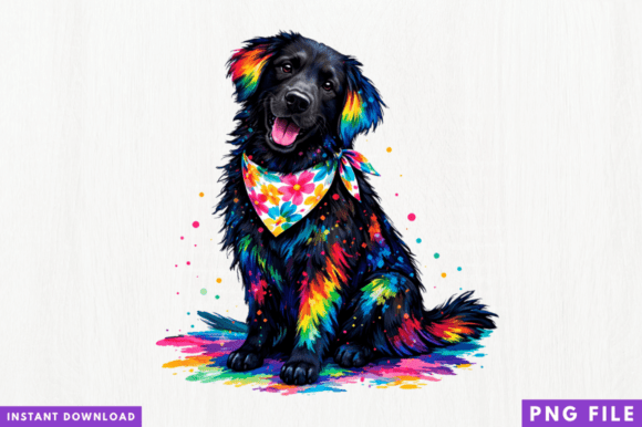 Rainbow Dog PNG T-shirt Design Guide