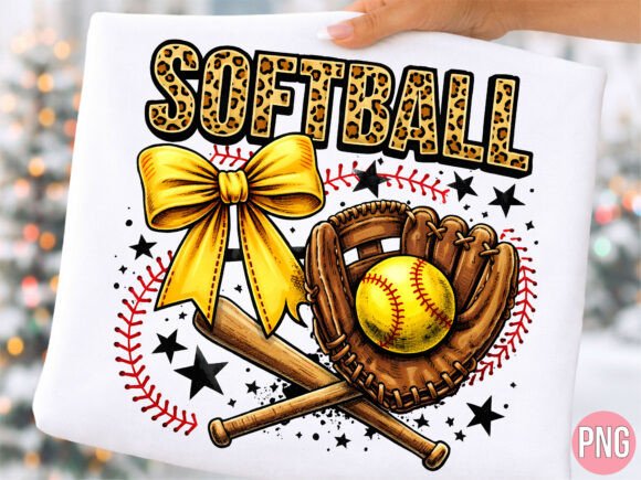 Softball Bow Leopard Glove Sports PNG: A Designer’s Guide