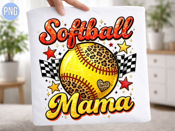 Unleash Your Creative Side with the Softball Mama Cheetah Leopard Shirt PNG