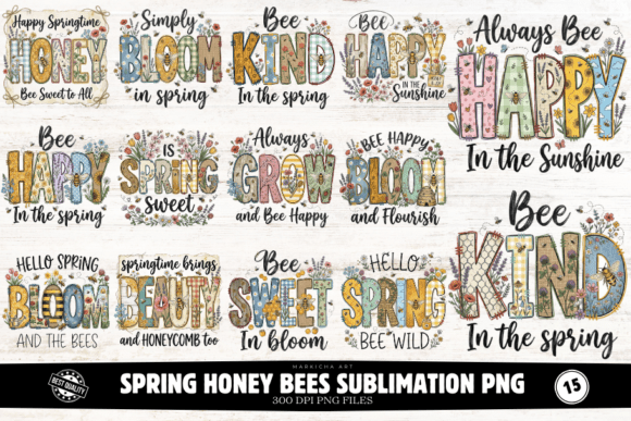 Unlocking Creative Potential: A Guide to Using Spring Honey Bees Sublimation PNGs