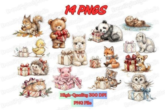Unlocking Creative Potential: The Ultimate Guide to Cute Animals Gift PNG Watercolor Bundles