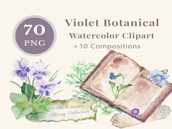 Vintage Violet Diary Watercolor Clipart: A Practical Guide for Designers and Crafters