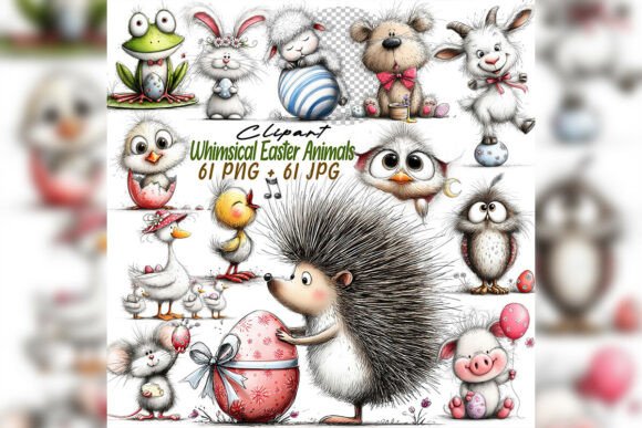 Whimsical Easter Animals Clipart Set: A Guide to High-Quality Spring Design Assets
