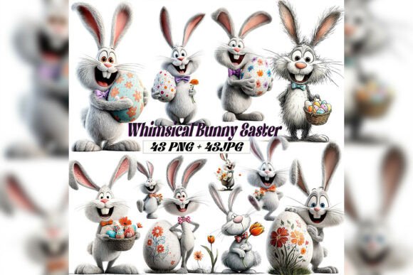 Whimsical Easter Bunny Clipart: A Guide to Watercolor Digital Assets